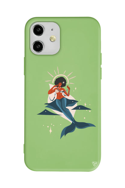 Deniz Kızı Lansman Model İçi Kadife Silikon Telefon Kılıfı