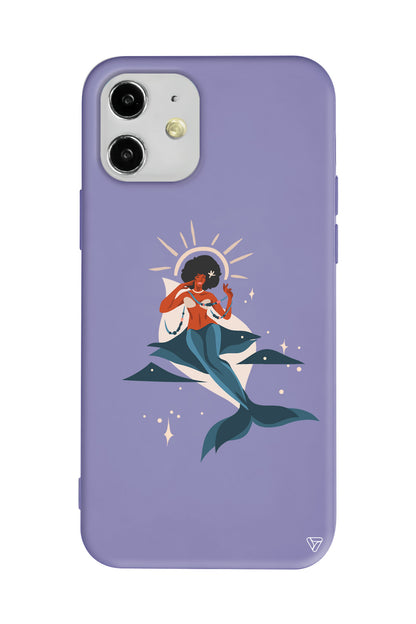 Deniz Kızı Lansman Model İçi Kadife Silikon Telefon Kılıfı