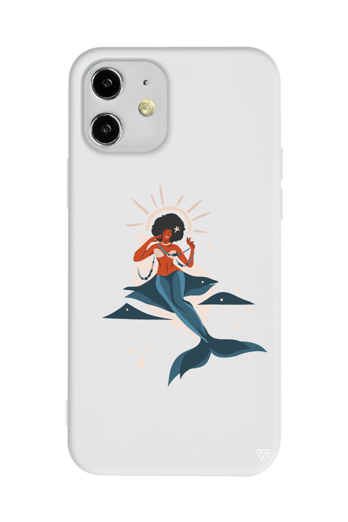 Deniz Kızı Lansman Model İçi Kadife Silikon Telefon Kılıfı