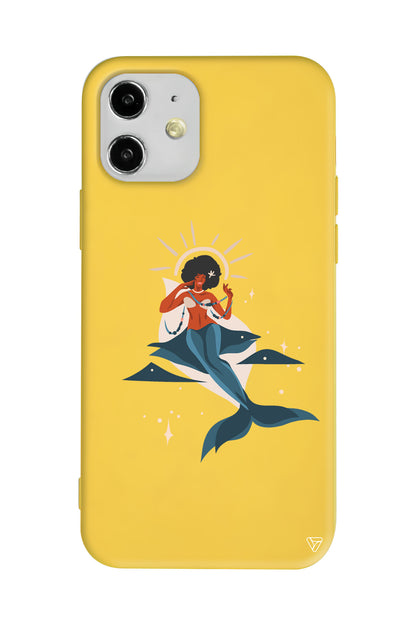 Deniz Kızı Lansman Model İçi Kadife Silikon Telefon Kılıfı