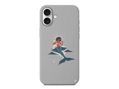 Deniz Kızı Lansman Model İçi Kadife Silikon Telefon Kılıfı