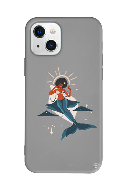 Deniz Kızı Lansman Model İçi Kadife Silikon Telefon Kılıfı