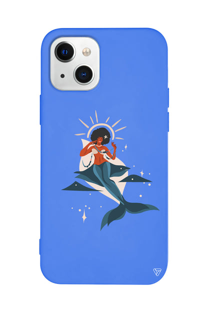 Deniz Kızı Lansman Model İçi Kadife Silikon Telefon Kılıfı