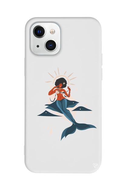 Deniz Kızı Lansman Model İçi Kadife Silikon Telefon Kılıfı