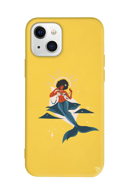 Deniz Kızı Lansman Model İçi Kadife Silikon Telefon Kılıfı