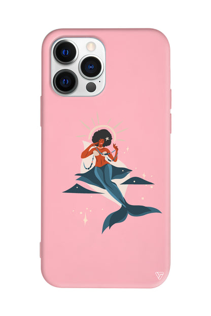 Deniz Kızı Lansman Model İçi Kadife Silikon Telefon Kılıfı