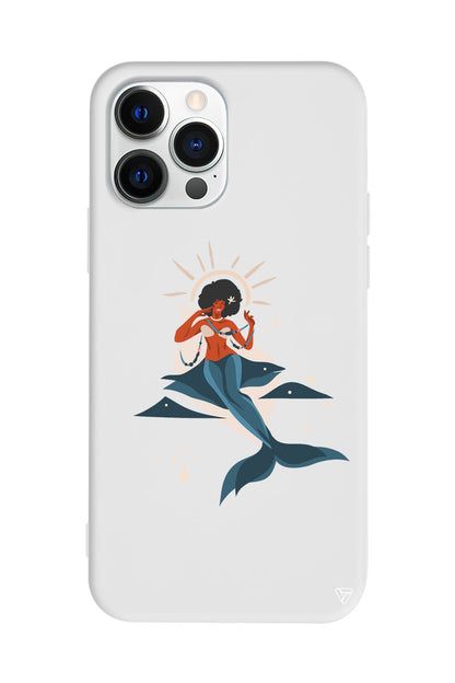 Deniz Kızı Lansman Model İçi Kadife Silikon Telefon Kılıfı