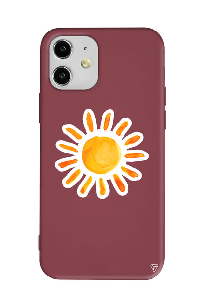 Güneş Lansman Model İçi Kadife Silikon Telefon Kılıfı