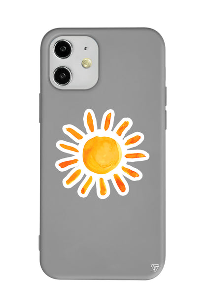 Güneş Lansman Model İçi Kadife Silikon Telefon Kılıfı