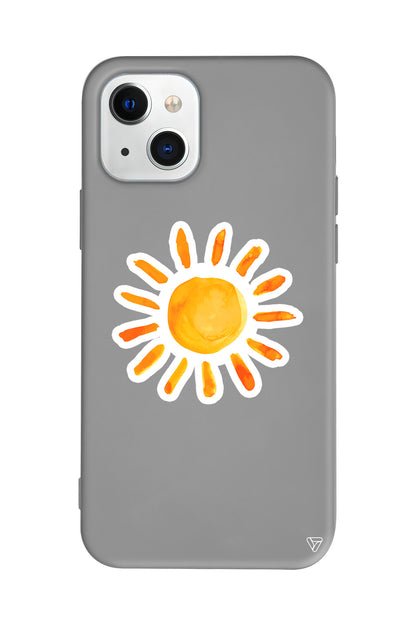 Güneş Lansman Model İçi Kadife Silikon Telefon Kılıfı