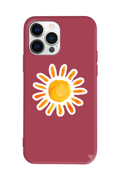 Güneş Lansman Model İçi Kadife Silikon Telefon Kılıfı