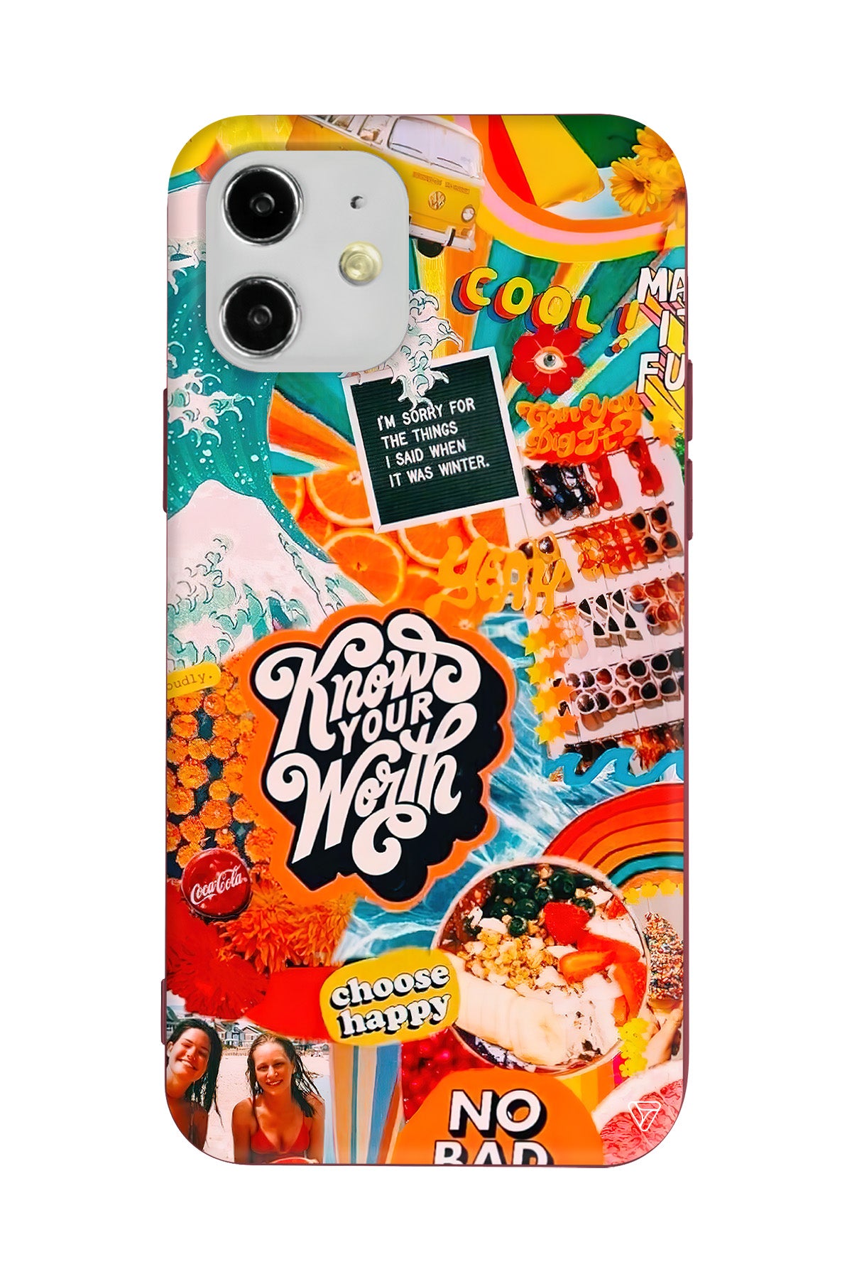 Summer 21 Lansman Model İçi Kadife Silikon Telefon Kılıfı