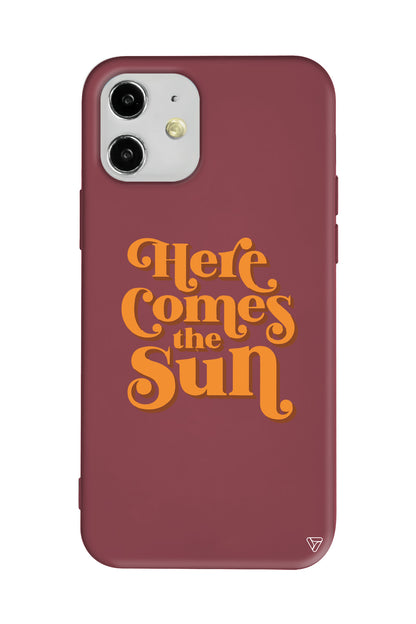 Comes the Sun Lansman Model İçi Kadife Silikon Telefon Kılıfı