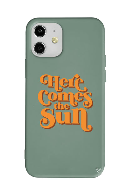 Comes the Sun Lansman Model İçi Kadife Silikon Telefon Kılıfı