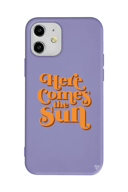 Comes the Sun Lansman Model İçi Kadife Silikon Telefon Kılıfı