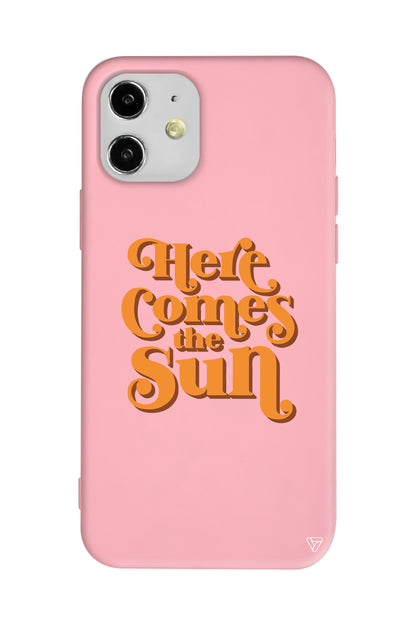 Comes the Sun Lansman Model İçi Kadife Silikon Telefon Kılıfı
