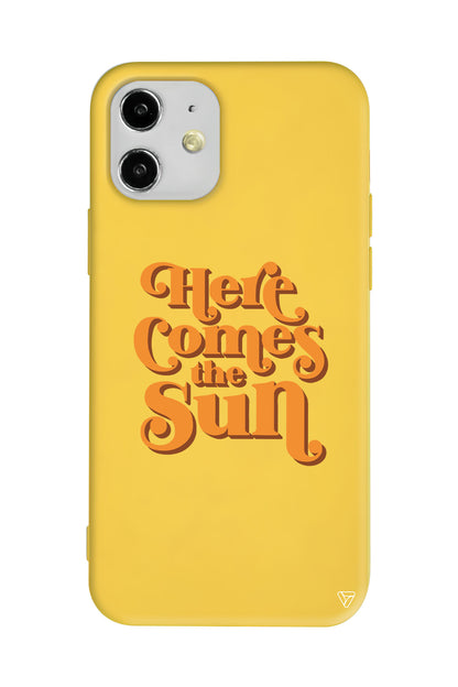 Comes the Sun Lansman Model İçi Kadife Silikon Telefon Kılıfı