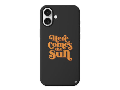 Comes the Sun Lansman Model İçi Kadife Silikon Telefon Kılıfı