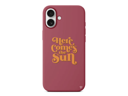 Comes the Sun Lansman Model İçi Kadife Silikon Telefon Kılıfı