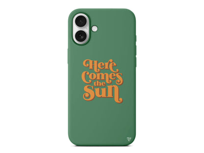Comes the Sun Lansman Model İçi Kadife Silikon Telefon Kılıfı