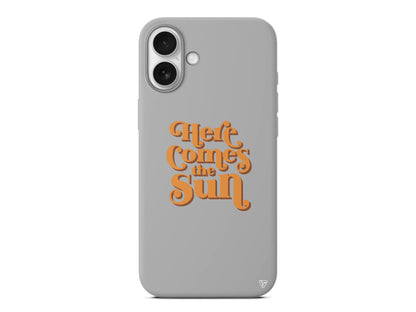 Comes the Sun Lansman Model İçi Kadife Silikon Telefon Kılıfı – Plus Serisine Özel