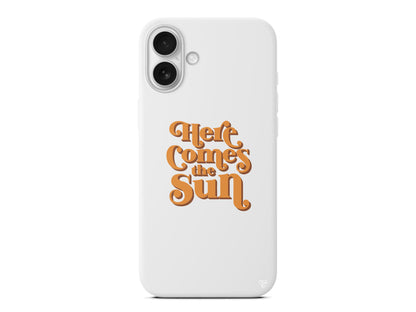 Comes the Sun Lansman Model İçi Kadife Silikon Telefon Kılıfı