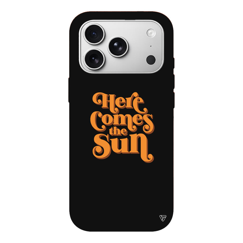 Comes the Sun Lansman Model İçi Kadife Silikon Telefon Kılıfı