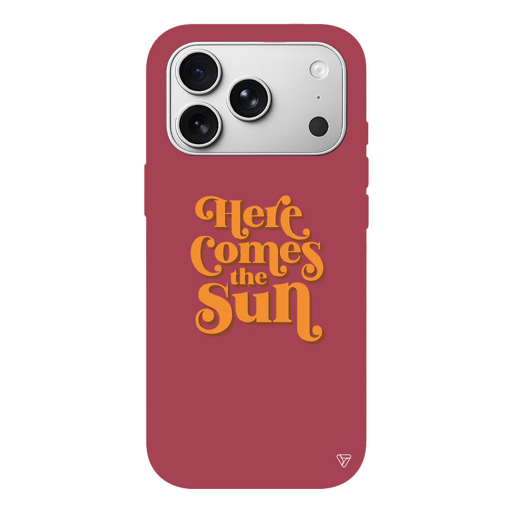 Comes the Sun Lansman Model İçi Kadife Silikon Telefon Kılıfı