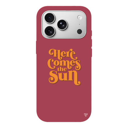 Comes the Sun Lansman Model İçi Kadife Silikon Telefon Kılıfı