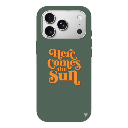 Comes the Sun Lansman Model İçi Kadife Silikon Telefon Kılıfı