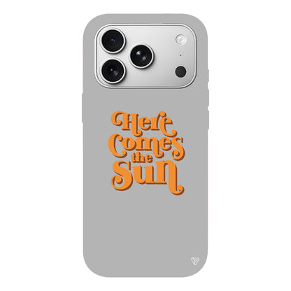Comes the Sun Lansman Model İçi Kadife Silikon Telefon Kılıfı