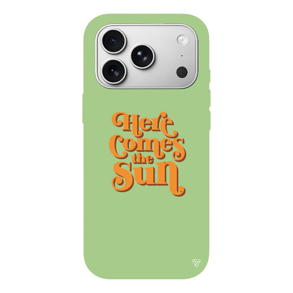 Comes the Sun Lansman Model İçi Kadife Silikon Telefon Kılıfı