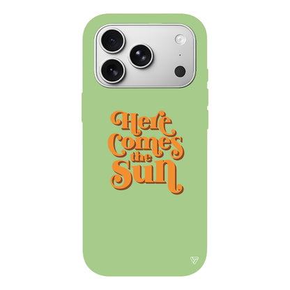 Comes the Sun Lansman Model İçi Kadife Silikon Telefon Kılıfı