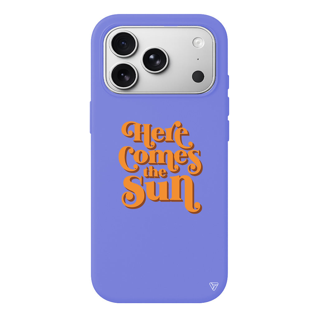 Comes the Sun Lansman Model İçi Kadife Silikon Telefon Kılıfı