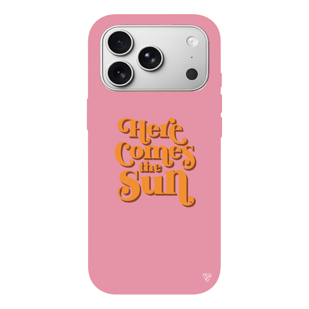 Comes the Sun Lansman Model İçi Kadife Silikon Telefon Kılıfı