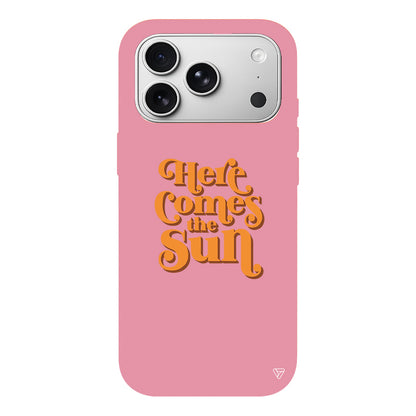 Comes the Sun Lansman Model İçi Kadife Silikon Telefon Kılıfı