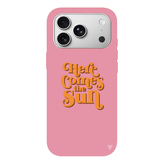 Comes the Sun Lansman Model İçi Kadife Silikon Telefon Kılıfı