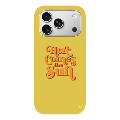 Comes the Sun Lansman Model İçi Kadife Silikon Telefon Kılıfı