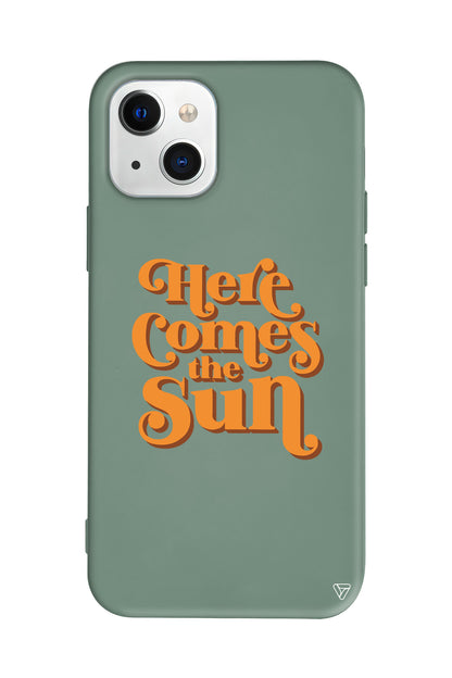 Comes the Sun Lansman Model İçi Kadife Silikon Telefon Kılıfı – Plus Serisine Özel