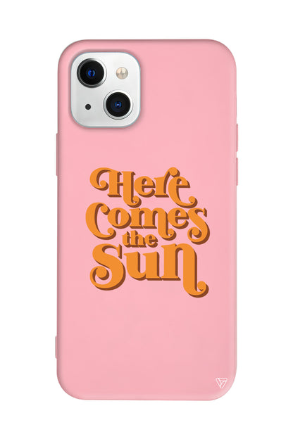 Comes the Sun Lansman Model İçi Kadife Silikon Telefon Kılıfı