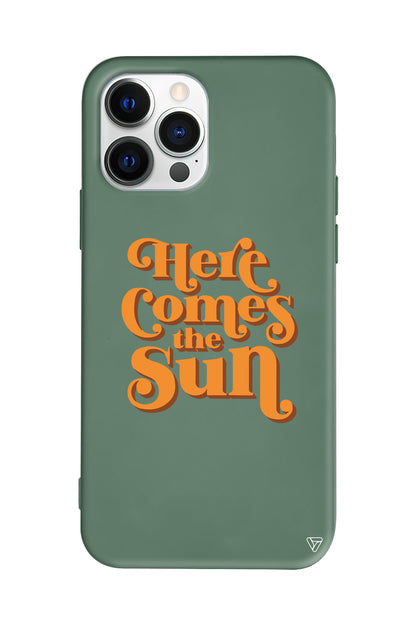 Comes the Sun Lansman Model İçi Kadife Silikon Telefon Kılıfı