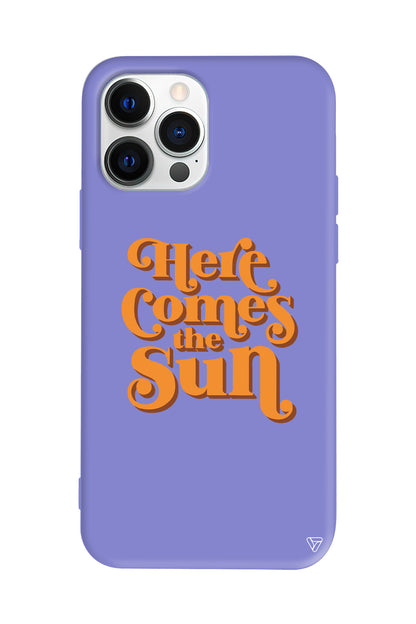 Comes the Sun Lansman Model İçi Kadife Silikon Telefon Kılıfı