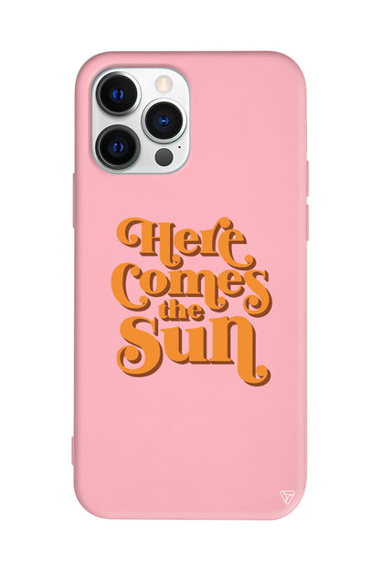 Comes the Sun Lansman Model İçi Kadife Silikon Telefon Kılıfı
