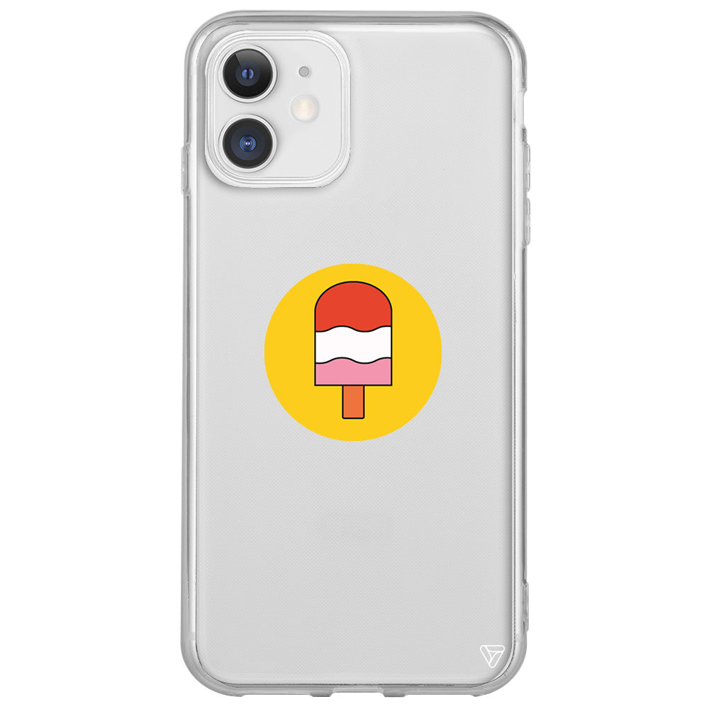 Ice Cream Lansman Model İçi Kadife Silikon Telefon Kılıfı