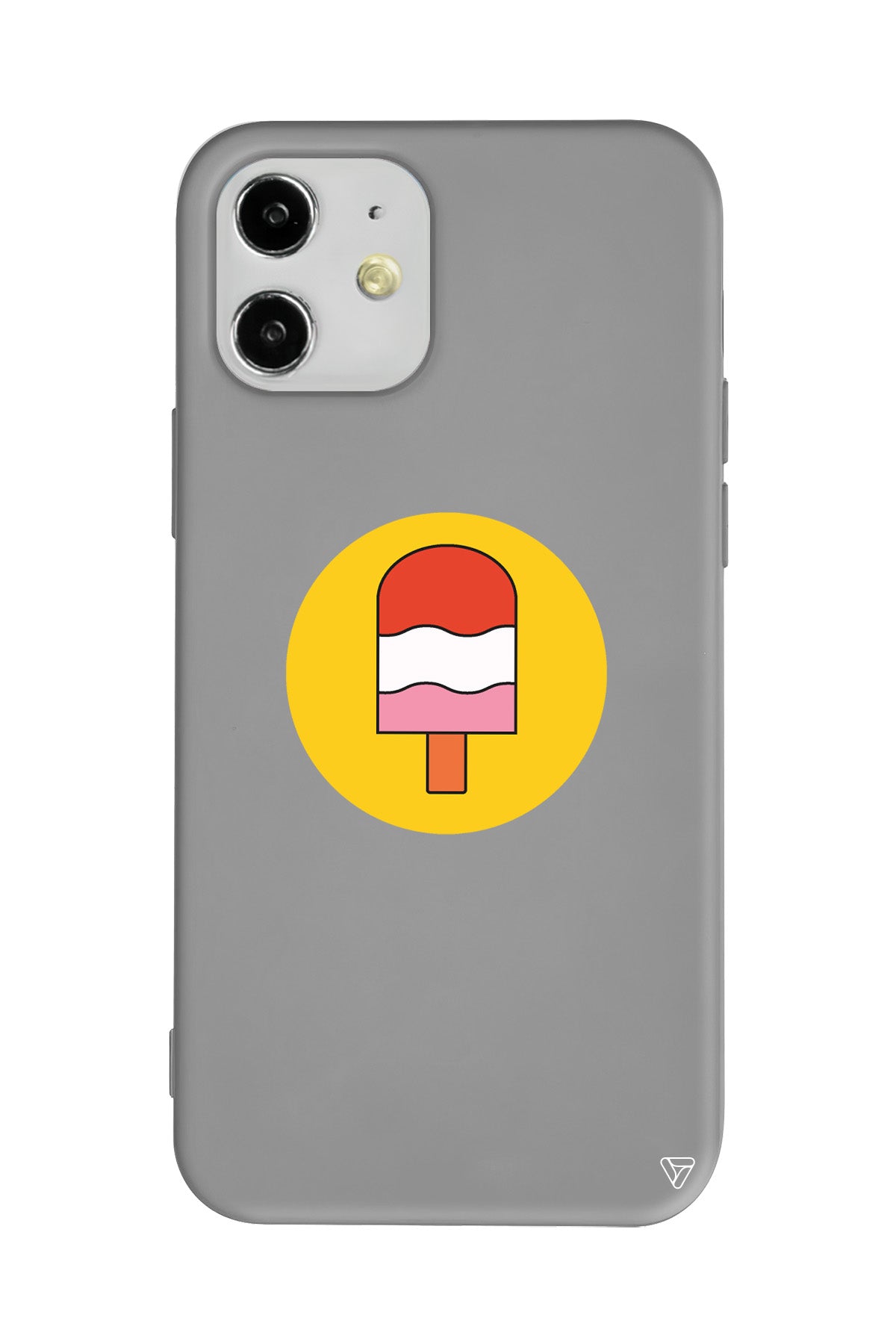 Ice Cream Lansman Model İçi Kadife Silikon Telefon Kılıfı