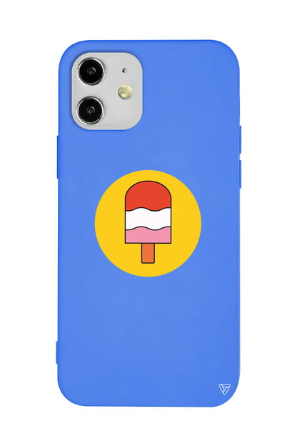 Ice Cream Lansman Model İçi Kadife Silikon Telefon Kılıfı