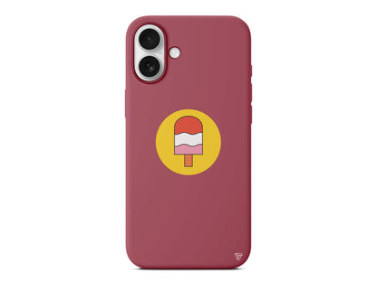 Ice Cream Lansman Model İçi Kadife Silikon Telefon Kılıfı