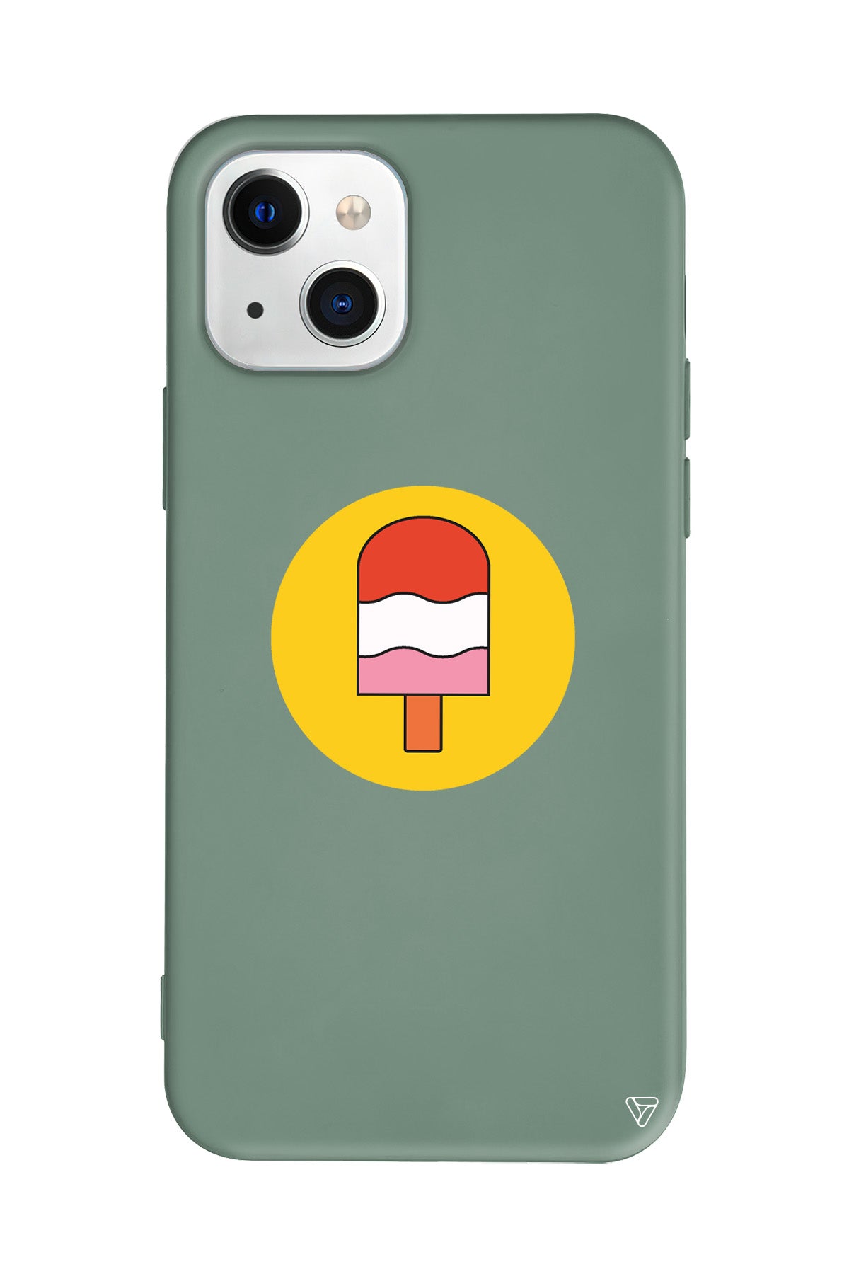 Ice Cream Lansman Model İçi Kadife Silikon Telefon Kılıfı