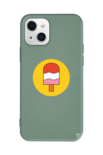 Ice Cream Lansman Model İçi Kadife Silikon Telefon Kılıfı