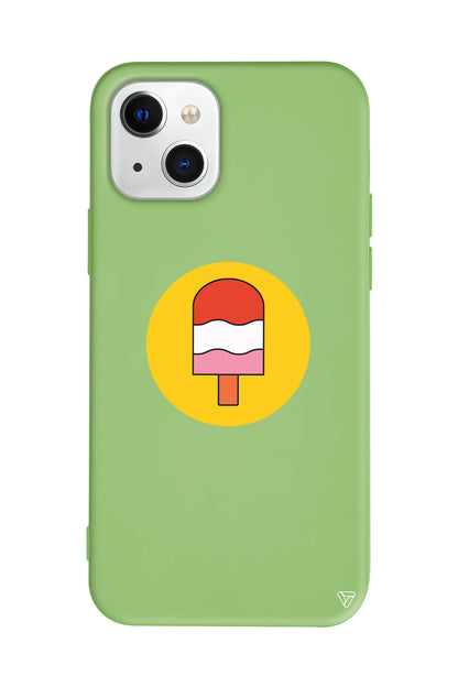 Ice Cream Lansman Model İçi Kadife Silikon Telefon Kılıfı